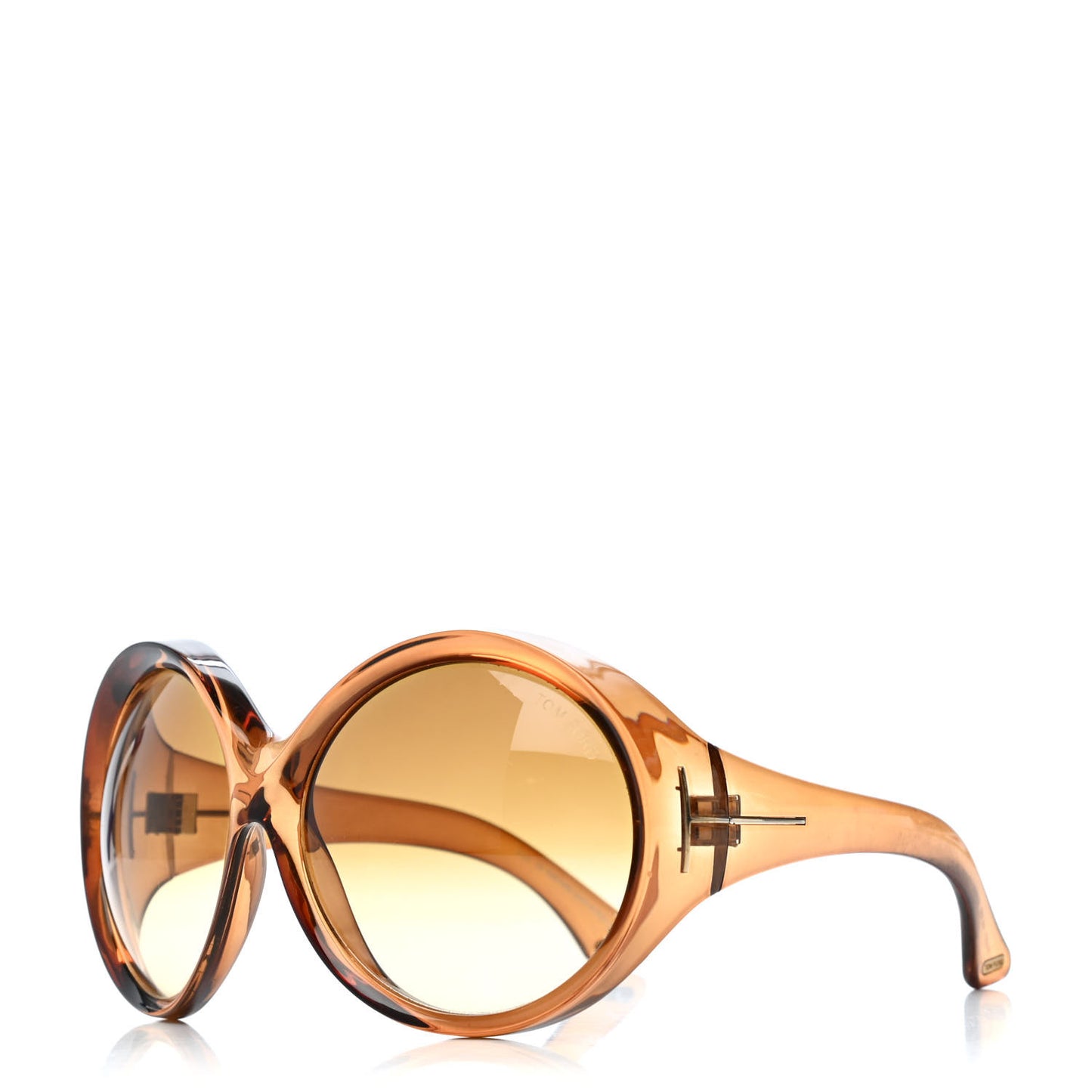Ali Oversized Round Sunglasses TF0221 Brown
