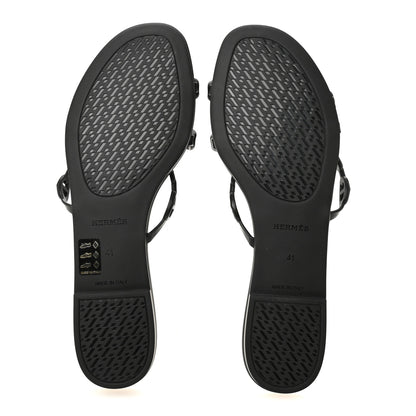 Hermes TPU Rivage Sandals 41 Black 6 of 10