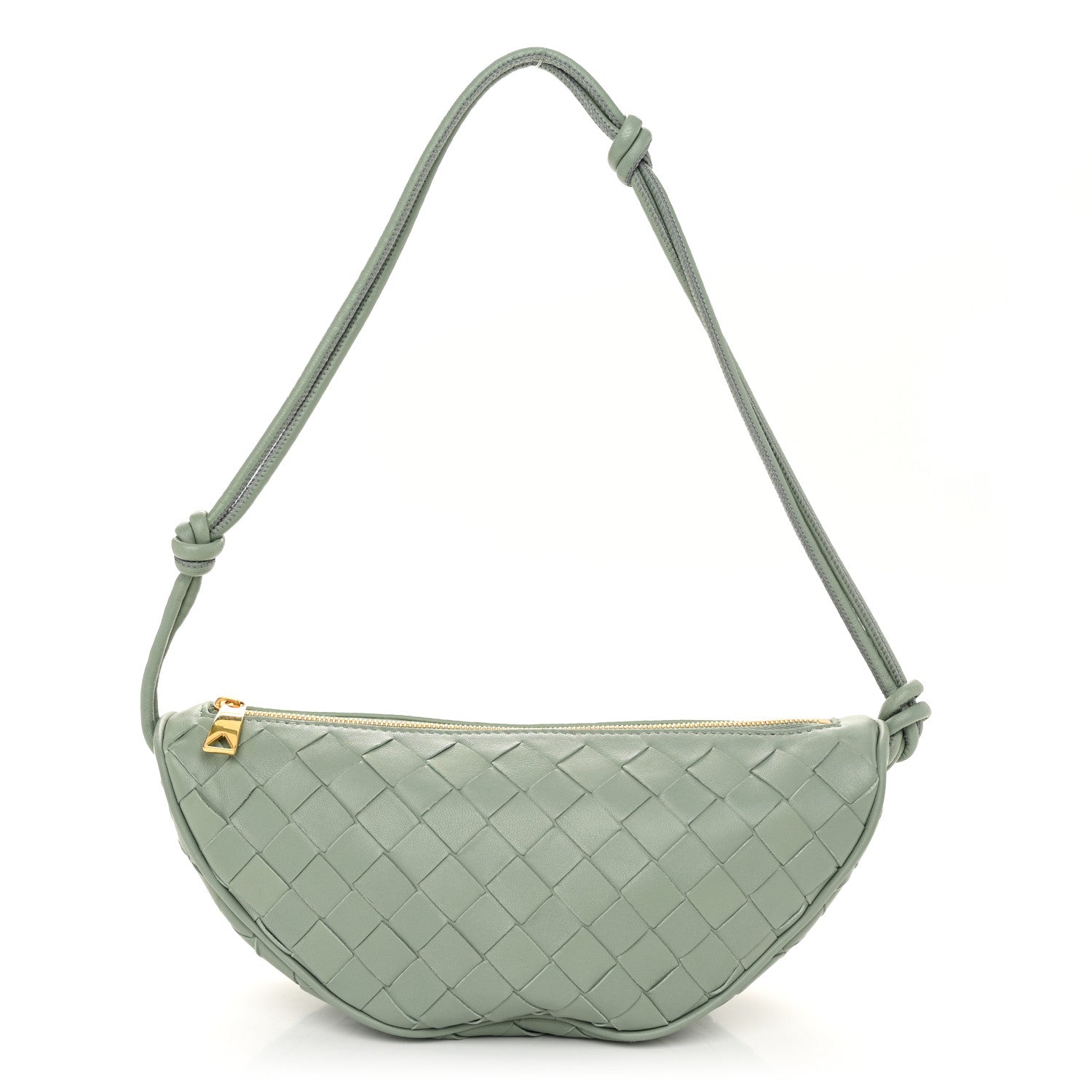 Bottega Veneta Nappa Intrecciato Half Moon Pouch On Strap Sauge 1 of 9