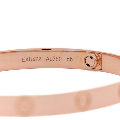 Cartier 18K Pink Gold LOVE Bracelet 18 5 of 8