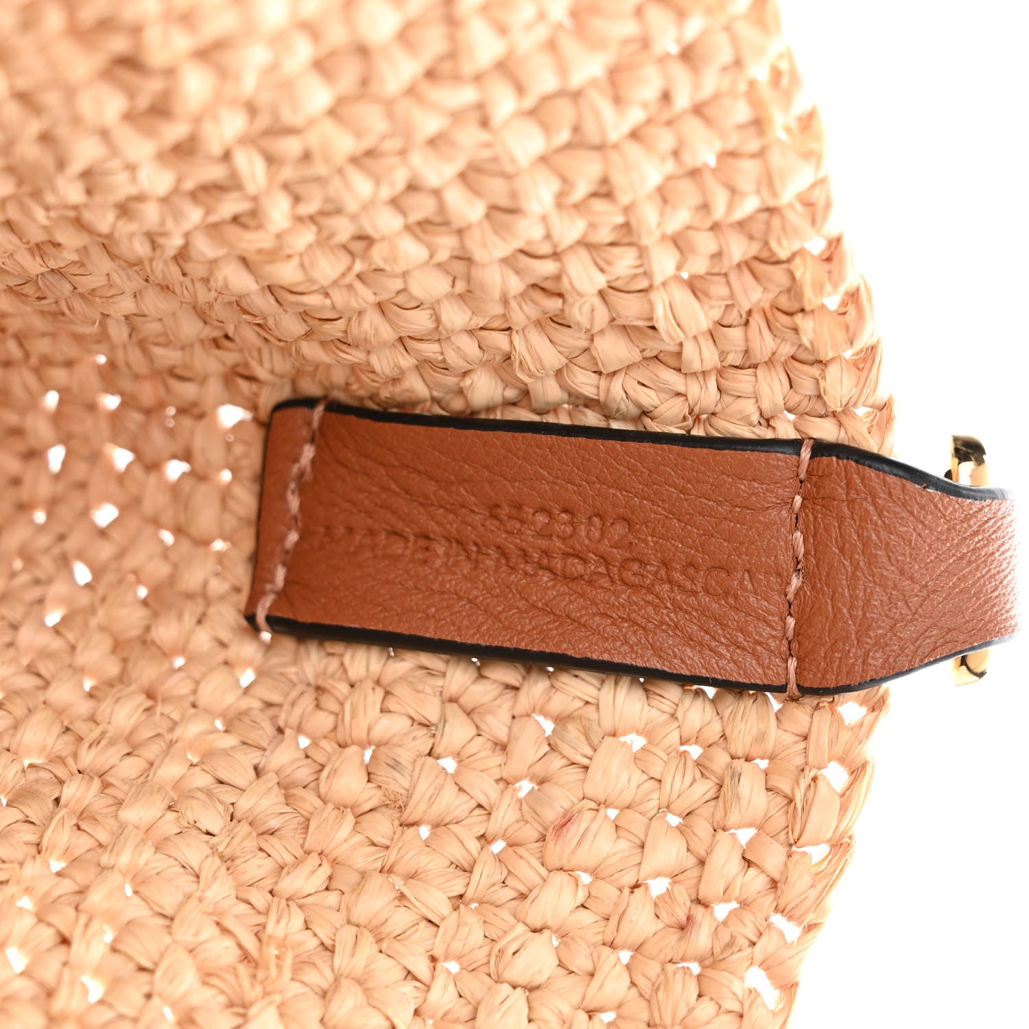 Loewe Raffia Mini Slit Tote Bag Natural Tan 6 of 11