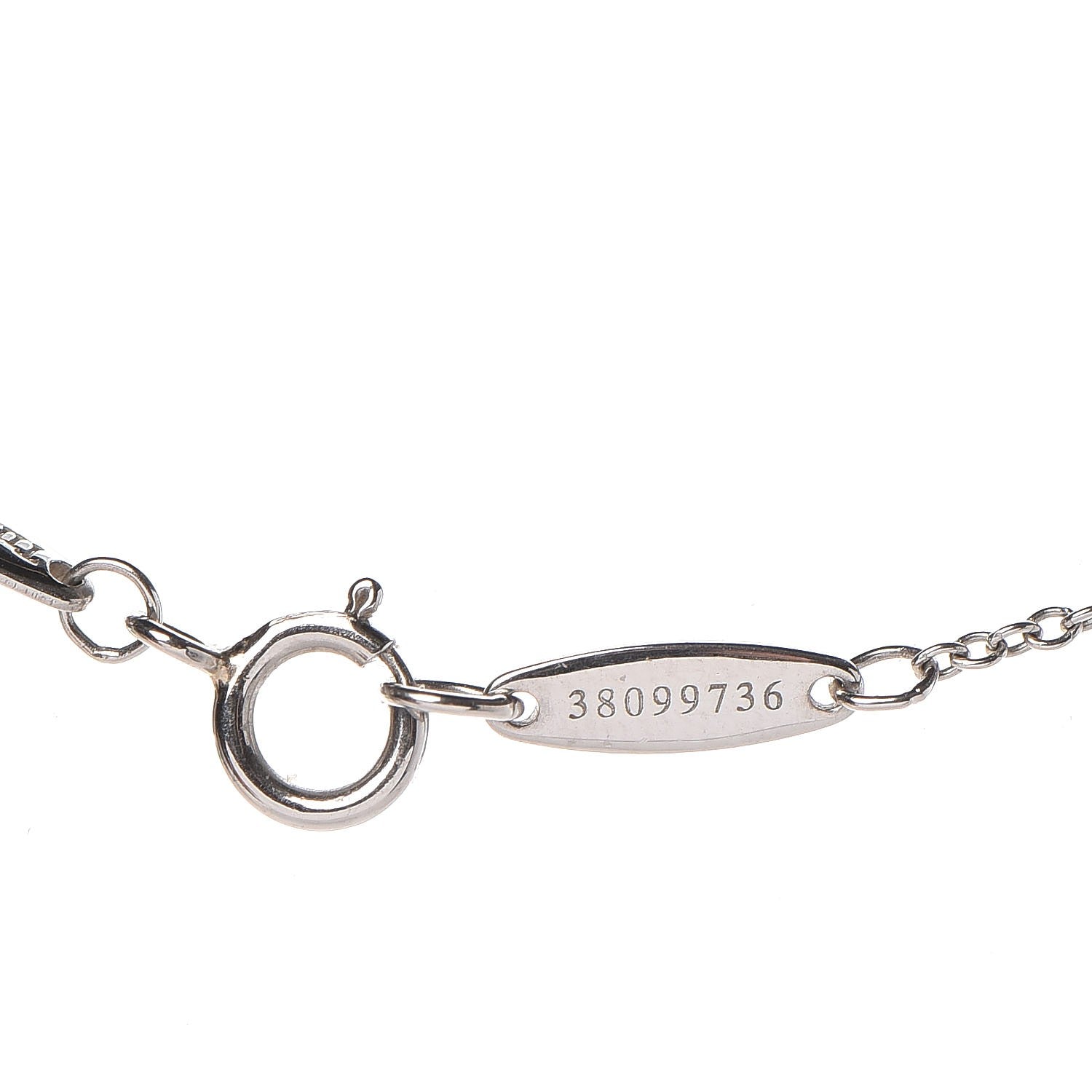Tiffany Platinum Diamond .33ct Elsa Peretti Diamonds by the Yard Pendant Necklace 7 of 8