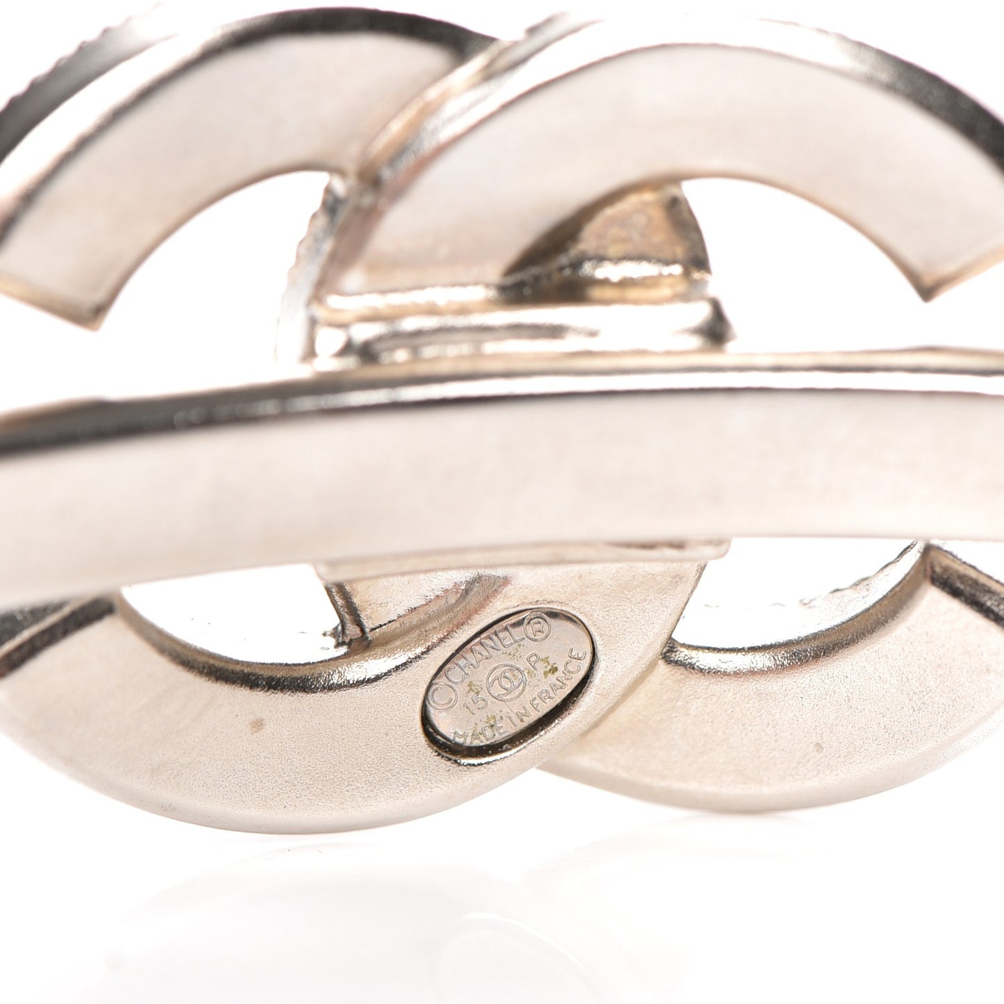 Baguette Crystal CC Bracelet Silver