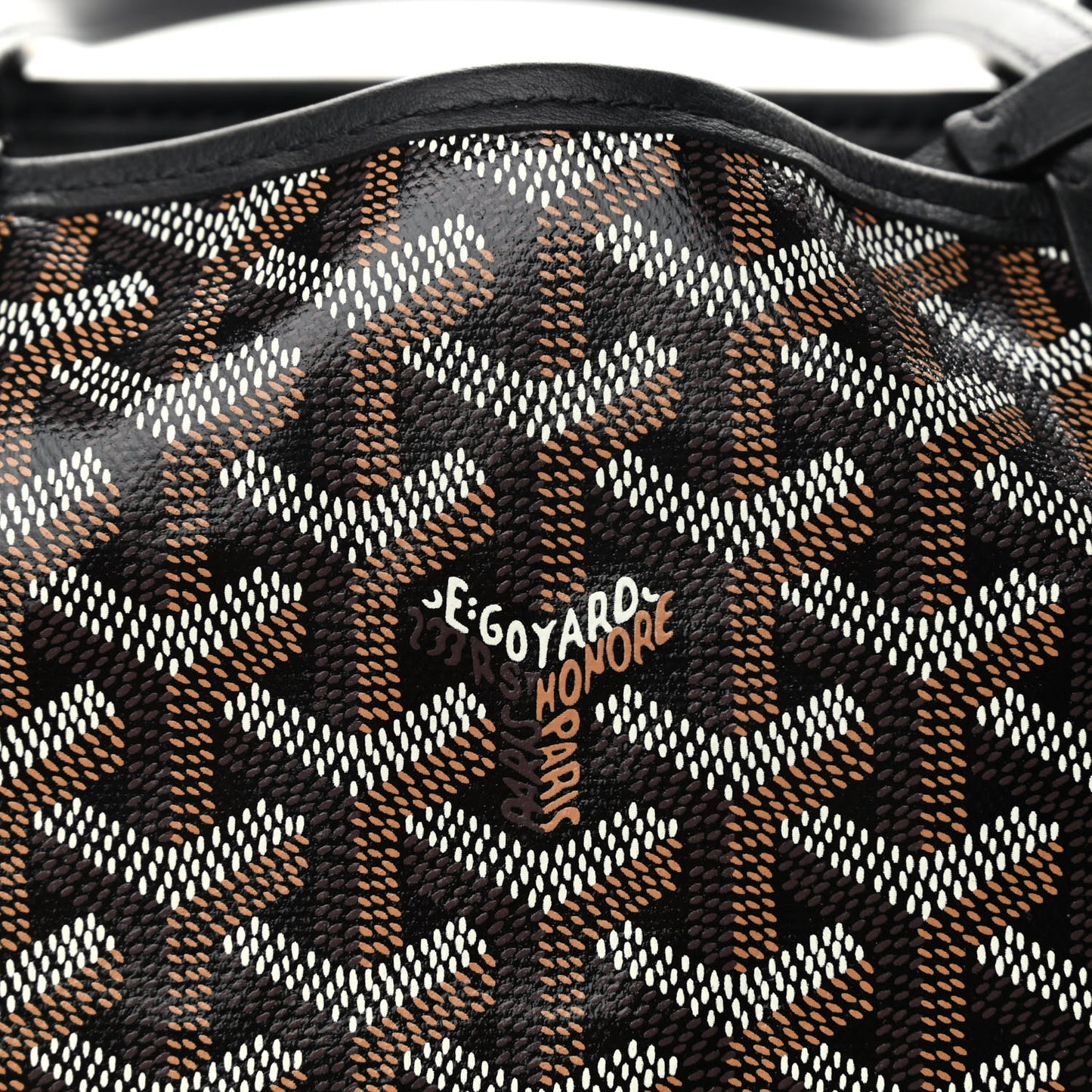 Goyardine Reversible Mini Anjou Black