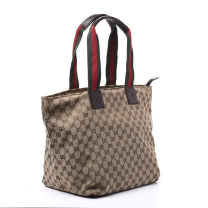 Gucci GG Monogram Large Web Handle Bucket Tote 2 of 11