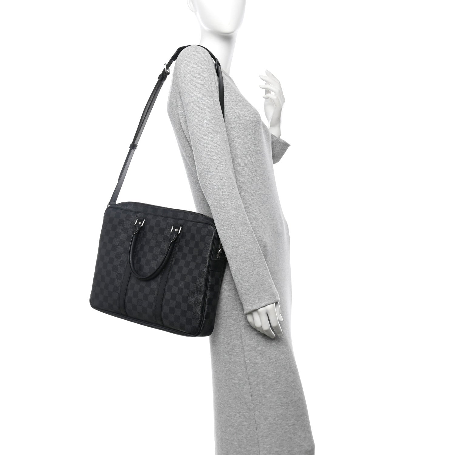 Louis Vuitton Damier Graphite Porte Documents Voyage PM 2 of 10