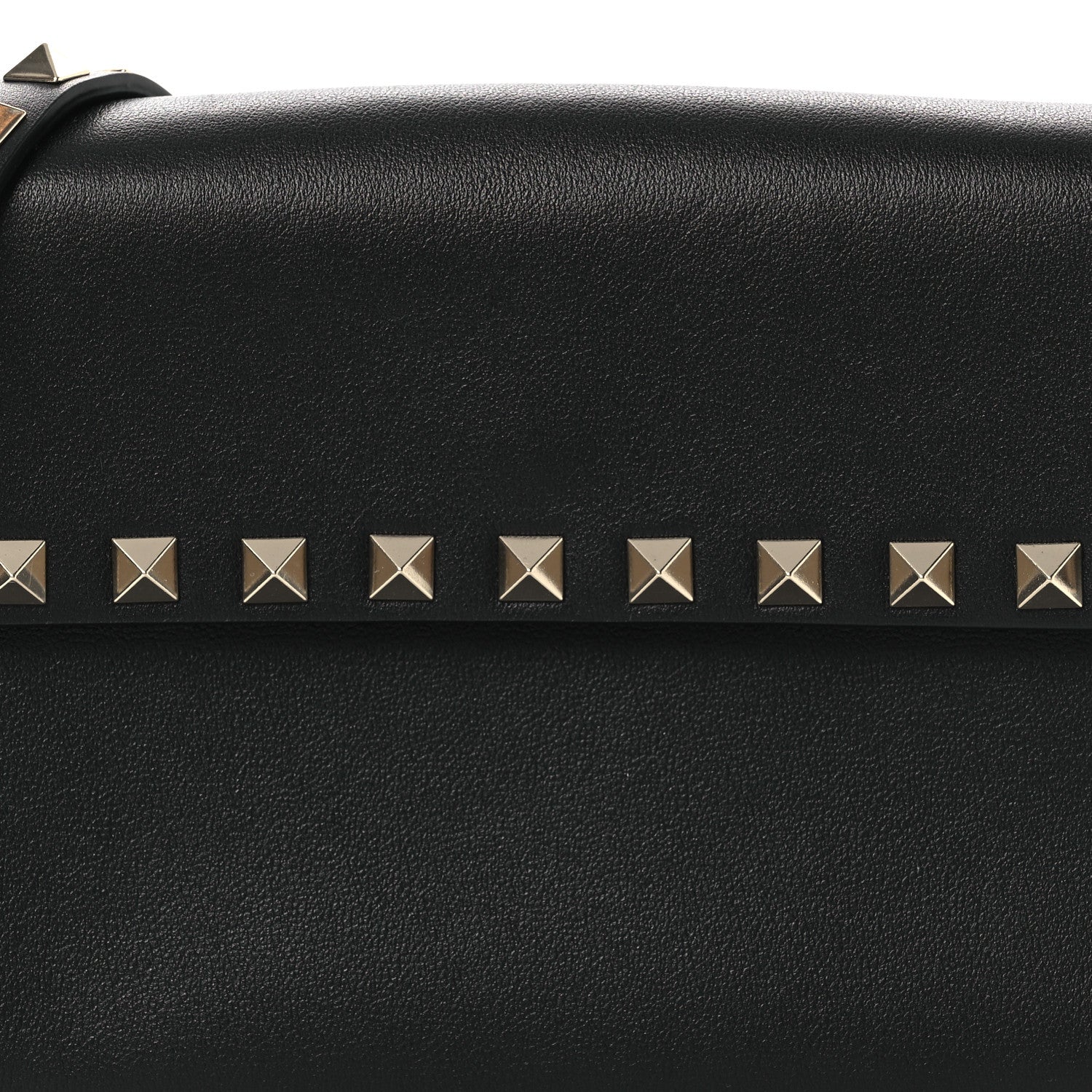 Valentino Garavani Vitello Rockstud Flap Crossbody Bag Black 7 of 11