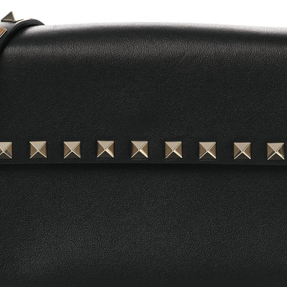 Valentino Garavani Vitello Rockstud Flap Crossbody Bag Black 7 of 11