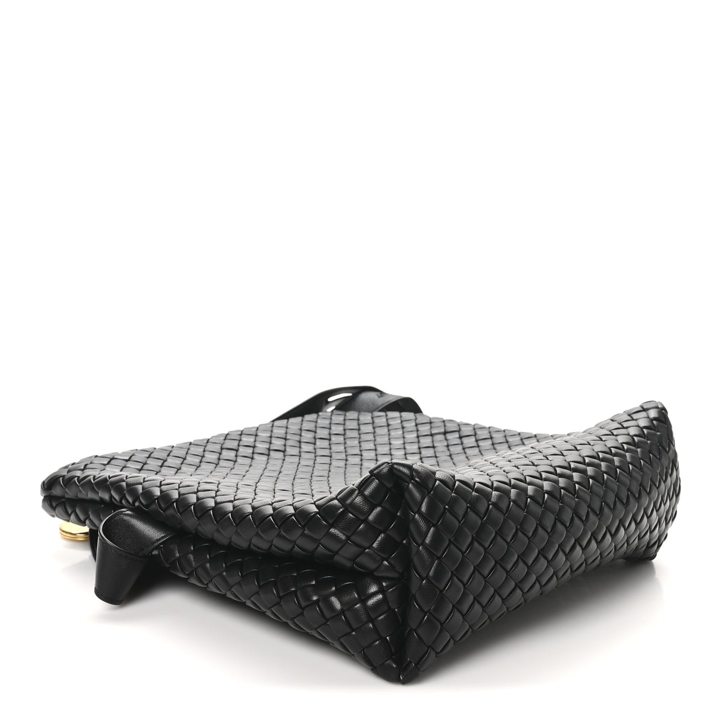 Nappa Intrecciato The Fold Crossbody Black