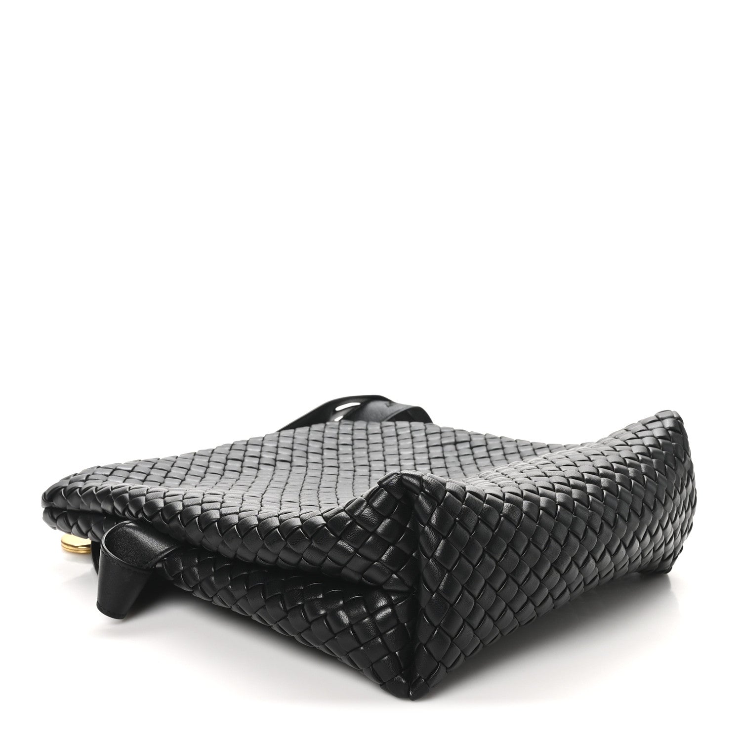 Bottega Veneta Nappa Intrecciato The Fold Crossbody Black 4 of 9