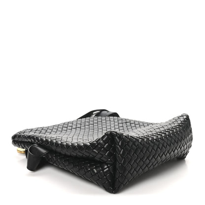 Bottega Veneta Nappa Intrecciato The Fold Crossbody Black 4 of 9