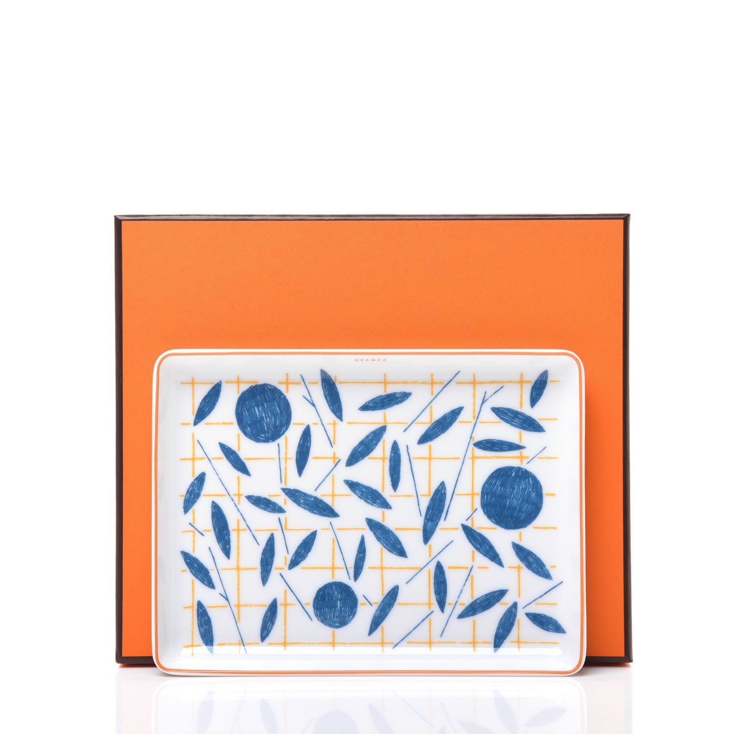 Hermes Porcelain Small A Walk In The Garden Tray 6 of 6
