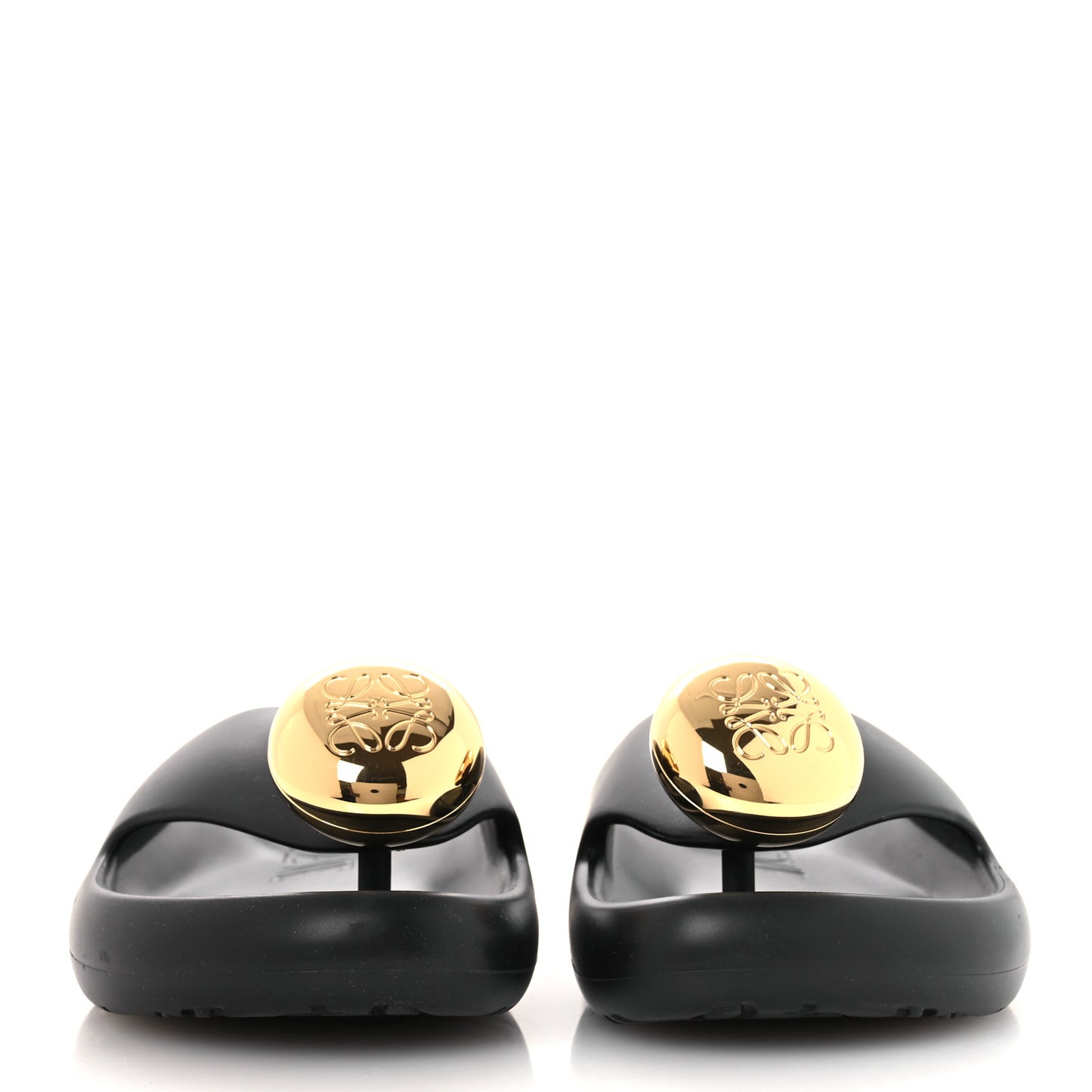 Foam Rubber Paula's Ibiza Pebble Toe Post Sandals 37 Black