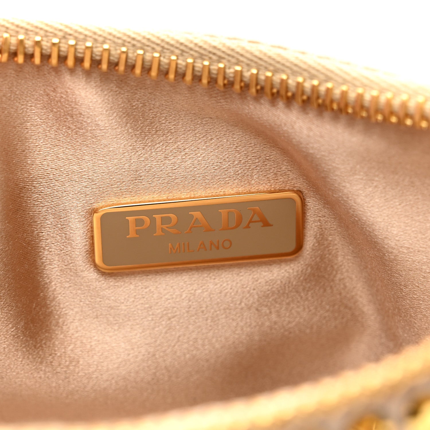 Prada Satin Crystal Re-Edition 2005 Shoulder Bag Platino 6 of 10