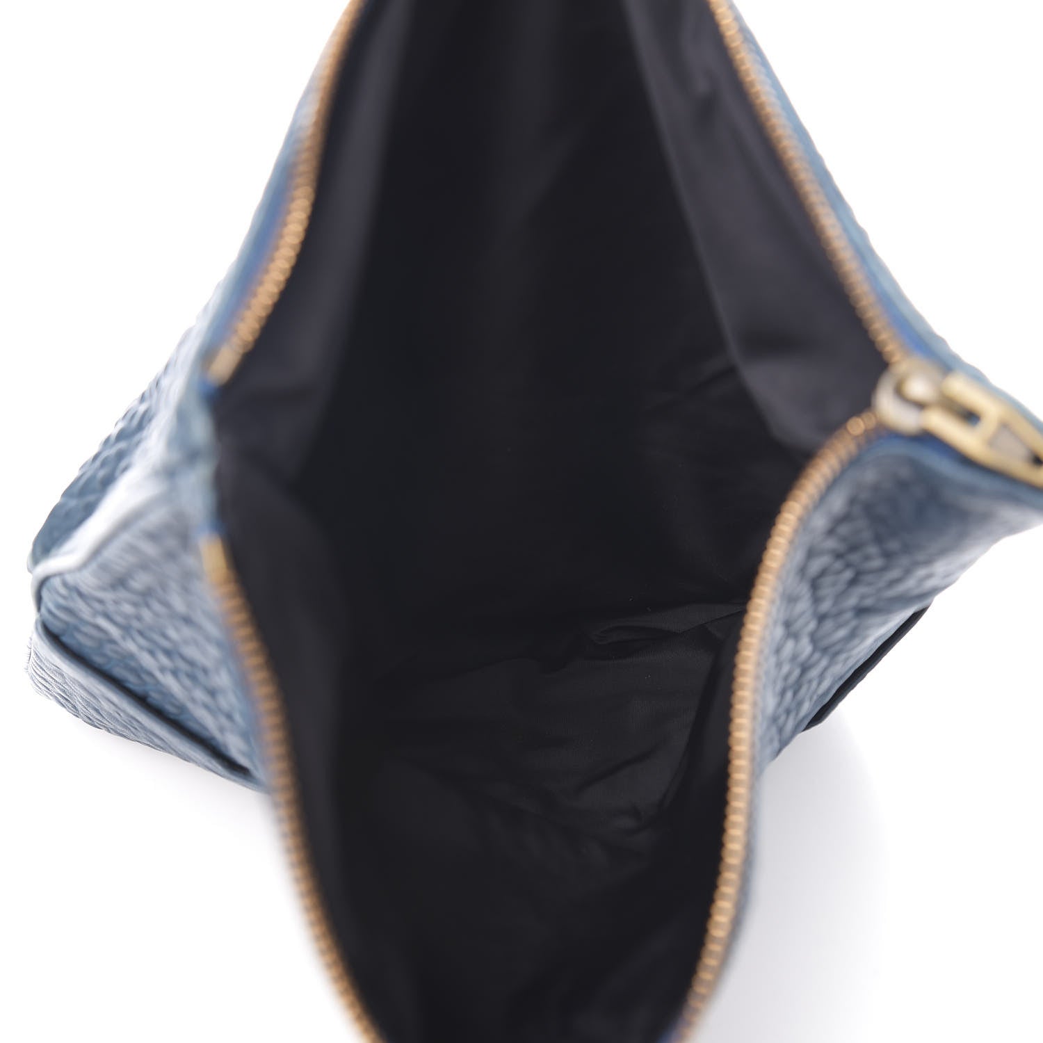 Alexander Wang Textured Lambskin Dumbo Fold Over Clutch Blue 6 of 10