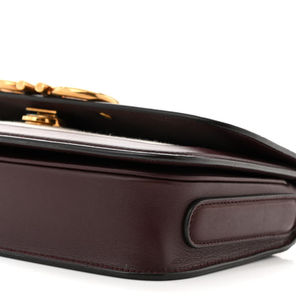 Salvatore Ferragamo Calfskin Canvas Small Trapezio Crossbody Burgundy 9 of 11