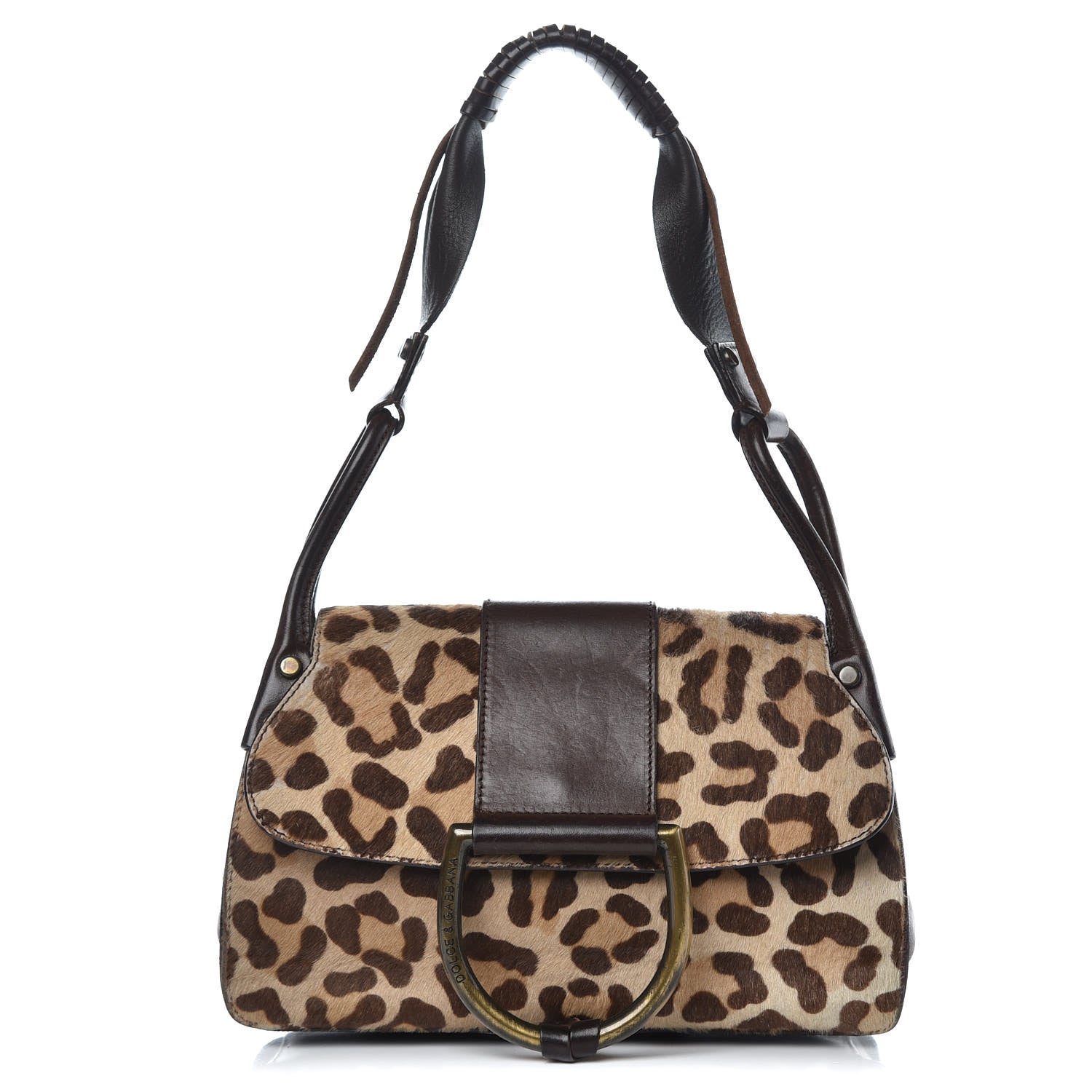 Dolce & Gabbana Pony Hair Shoulder Bag Leopard 1 of 18