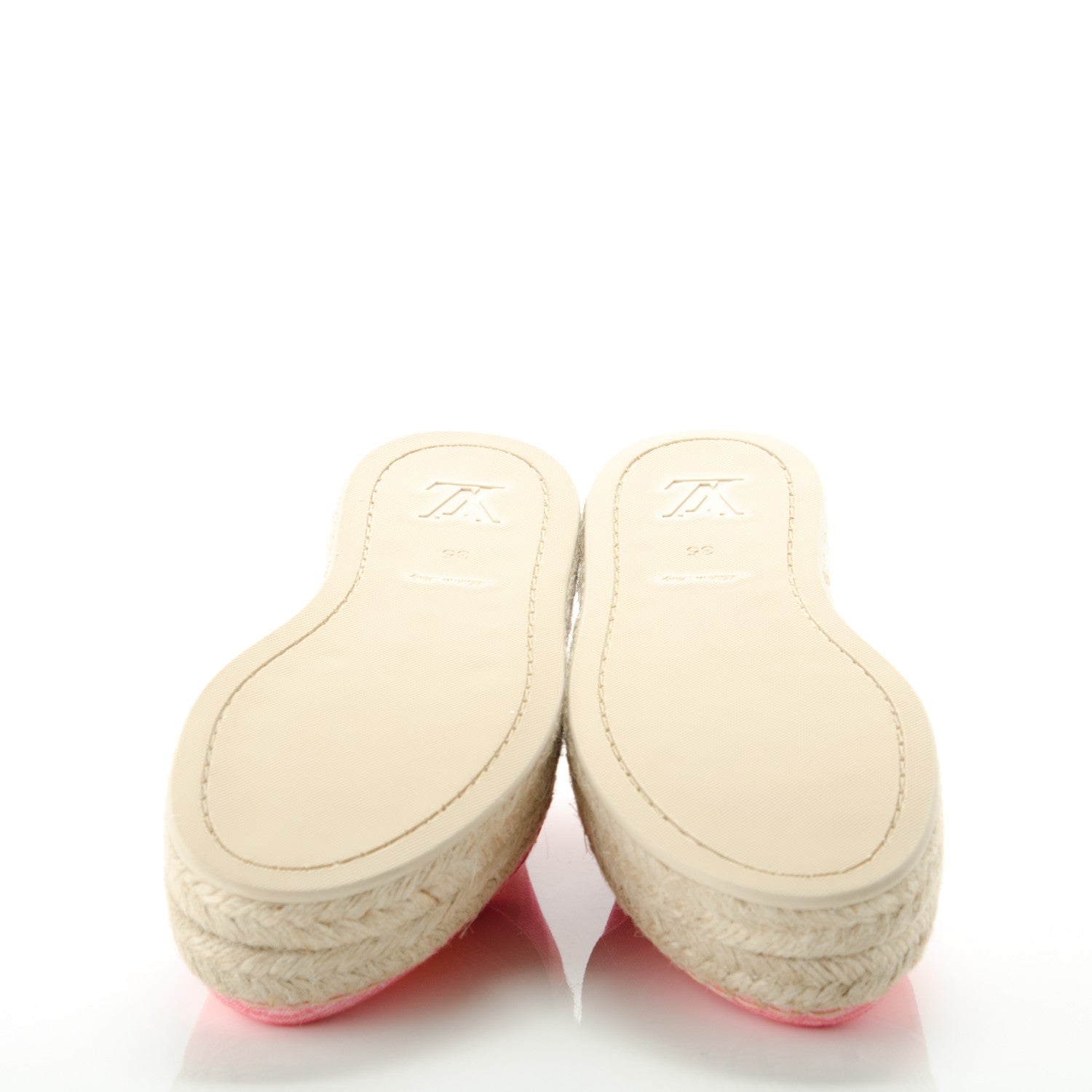 Louis Vuitton Canvas Blue Shore Espadrille Flats 35 Corail 5 of 8