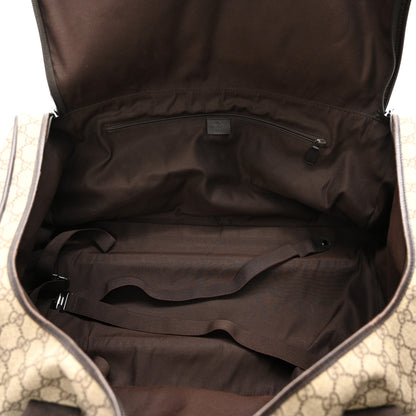 Gucci GG Supreme Monogram Two Wheel Suitcase Brown 5 of 12
