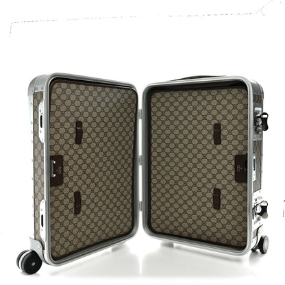Gucci GG Supreme Monogram Porter Cabin Plus Suitcase Beige Dark Brown Supreme 5 of 11