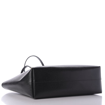Saint Laurent Calfskin Large Shopping Tote Black 4 of 8