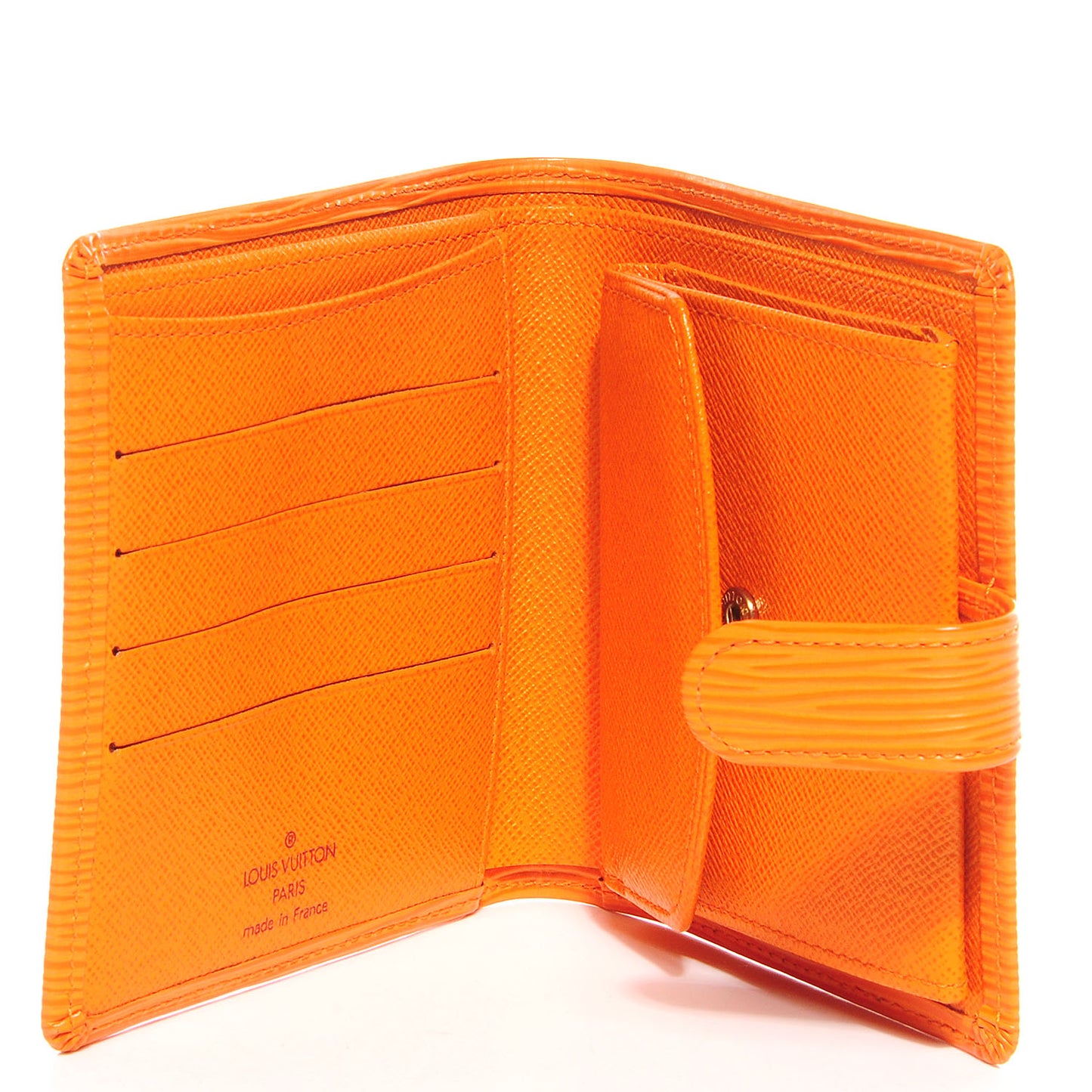 Epi Porte-Billets Compact Wallet Mandarin