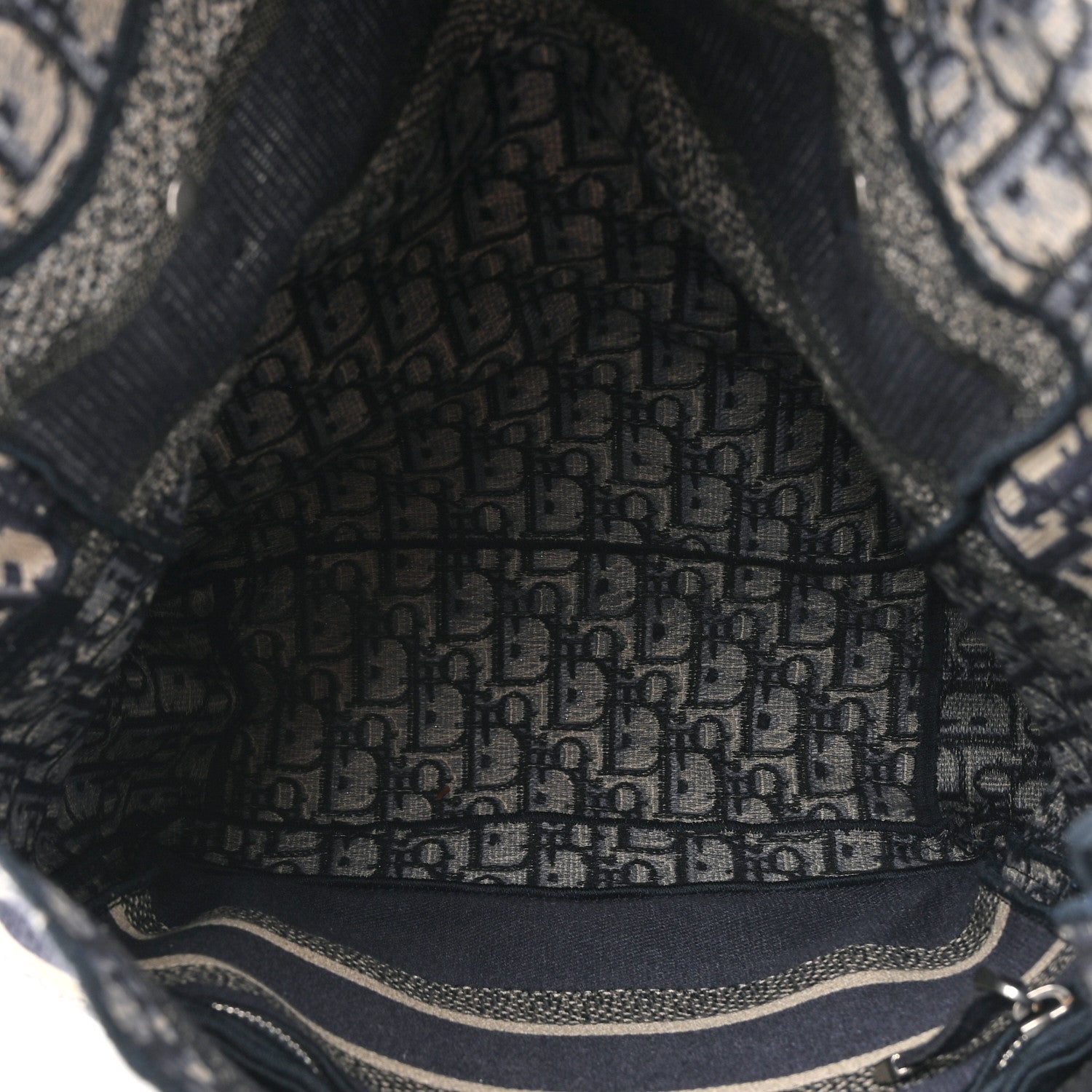 Christian Dior Oblique Backpack Blue White 5 of 12