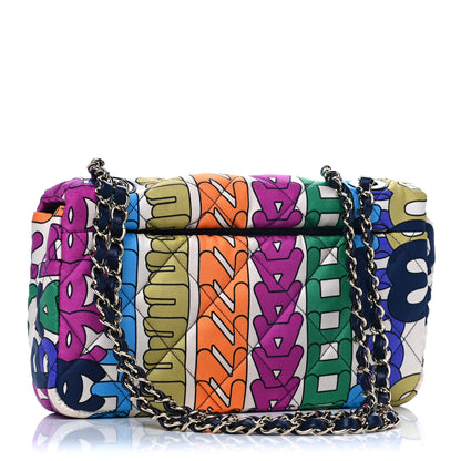Chanel Printed Silk CC Small Single Flap Multicolor 2 of 9