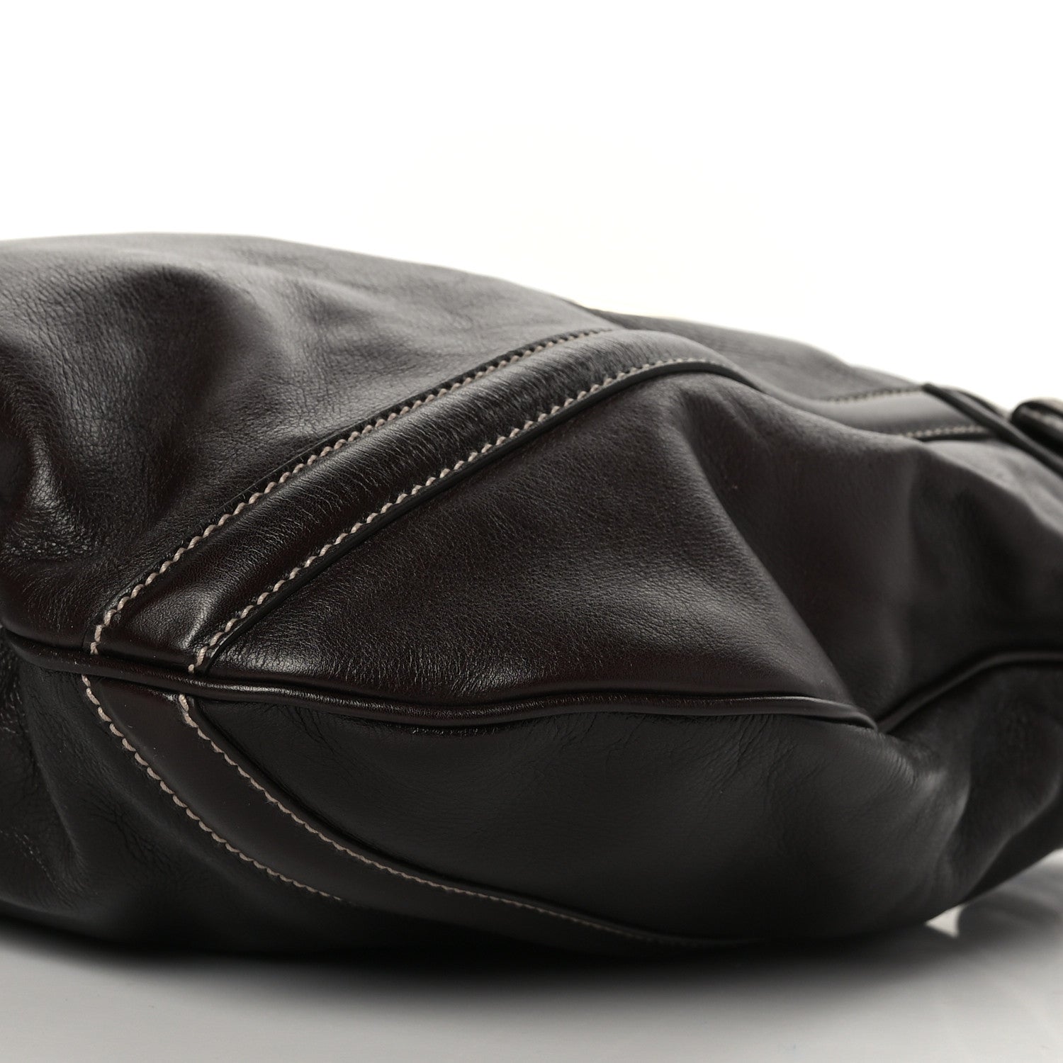 Gucci Calfskin Medium Britt Tote Dark Brown 8 of 8