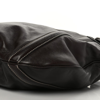 Gucci Calfskin Medium Britt Tote Dark Brown 8 of 8