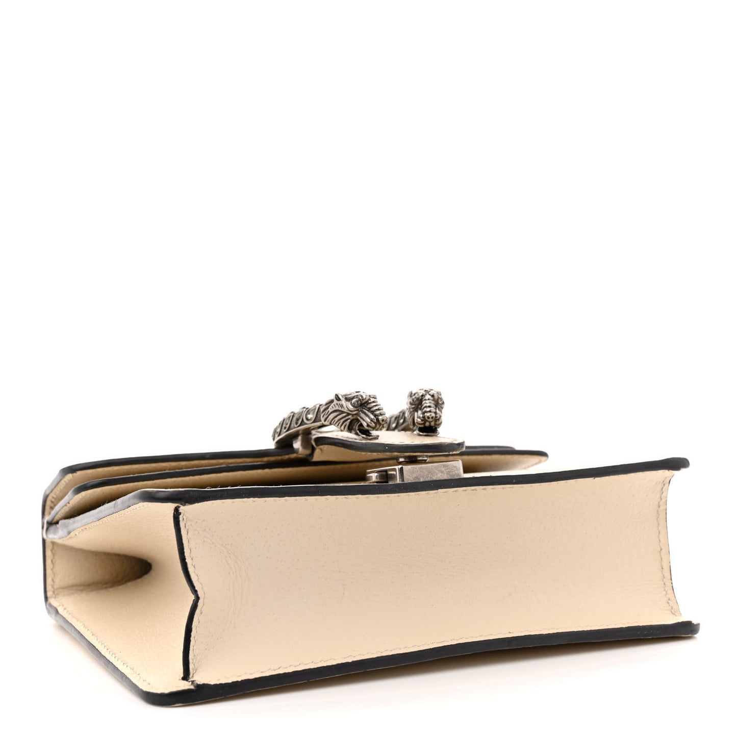 Textured Calfskin Crystal Mini Dionysus Shoulder Bag Mystic White