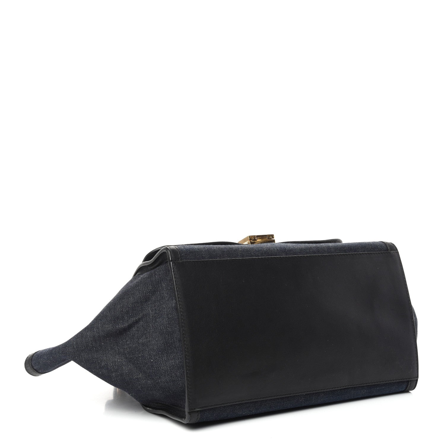 Celine Smooth Calfskin Denim Medium Trapeze Blue 4 of 12