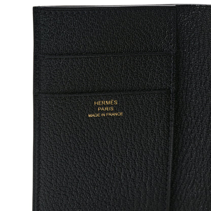 Hermes Epsom Tri-Fold Compact Bearn Wallet Black 6 of 9