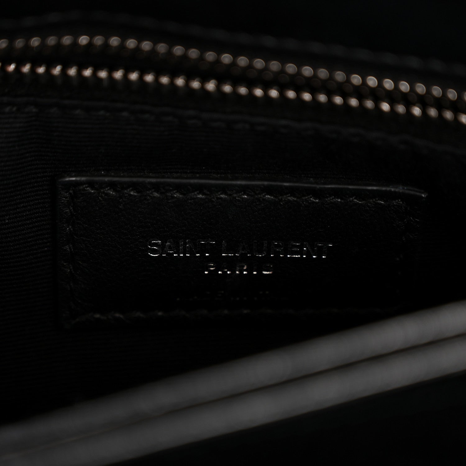 Saint Laurent Calfskin Y Quilted Monogram Toy Loulou Crossbody Bag Black 6 of 14