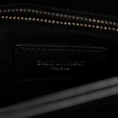 Saint Laurent Calfskin Y Quilted Monogram Toy Loulou Crossbody Bag Black 6 of 14