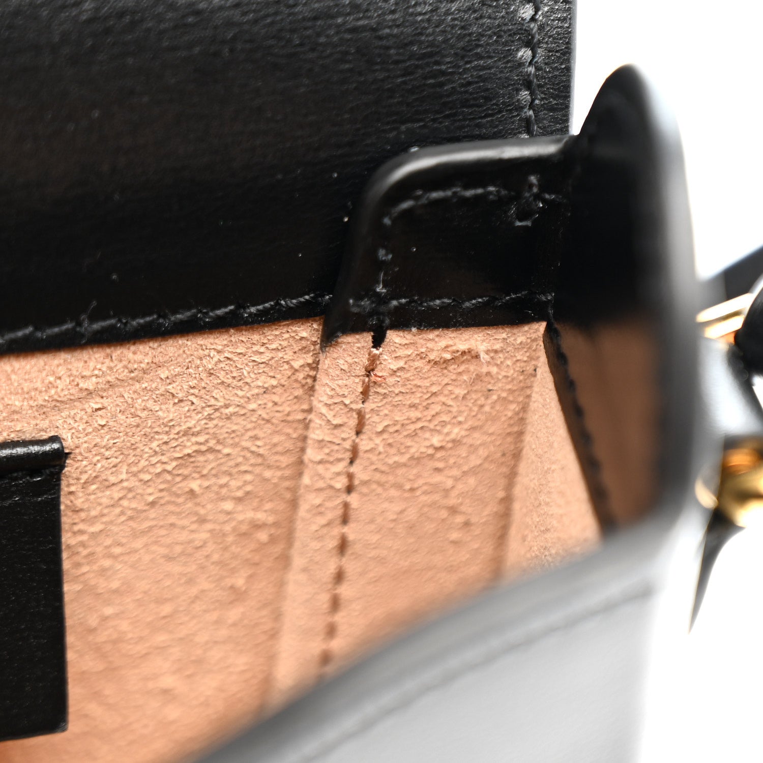 Gucci Boarded Plutone Calfskin Mini Horsebit 1955 Crossbody Bag Black 11 of 13