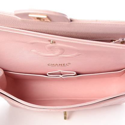Chanel Caviar Quilted Medium Double Flap Pink 7 of 9