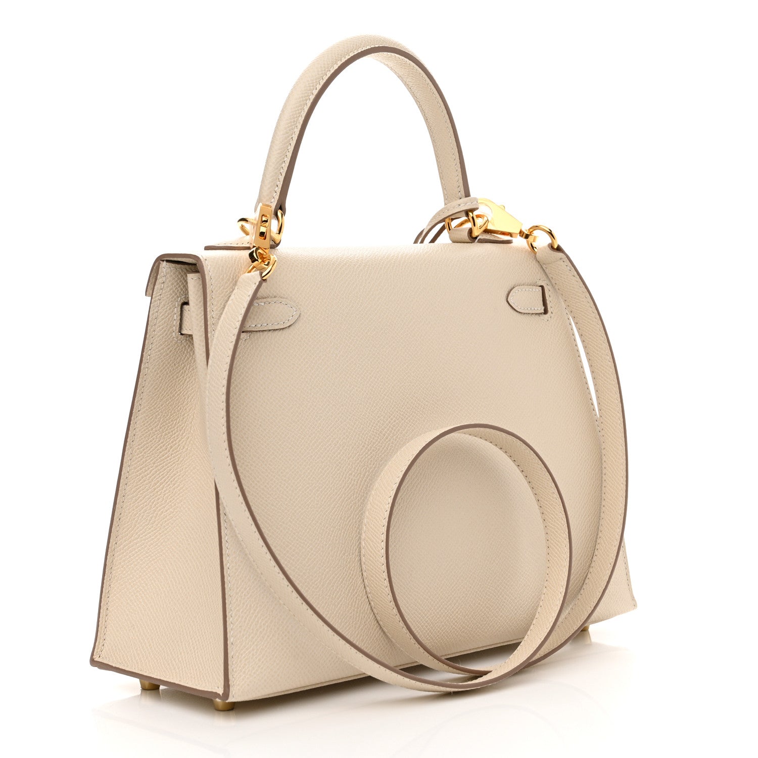 Hermes Epsom Kelly Sellier 25 Craie 3 of 10