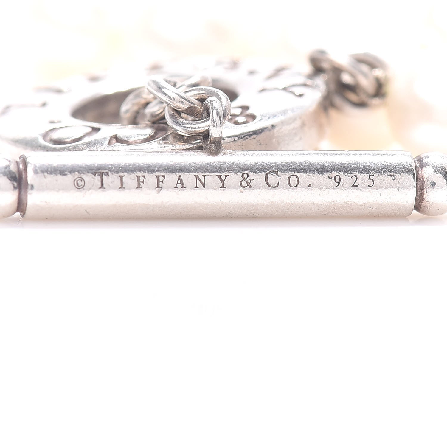 Tiffany Sterling Silver Pearl Toggle Bracelet 4 of 4