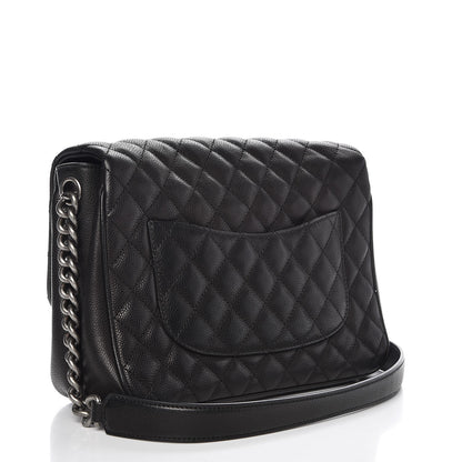 Chanel Caviar Quilted Medium Rock In Rome Single Flap Black 3 of 8