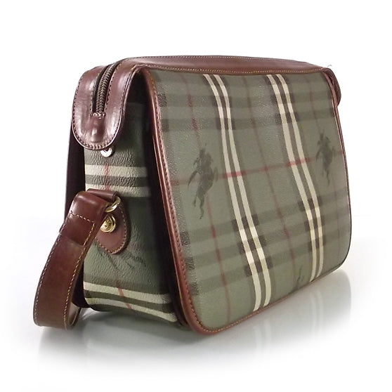 Burberry BURBERRYS Vintage Haymarket Check Shoulder Bag Green 3 of 8
