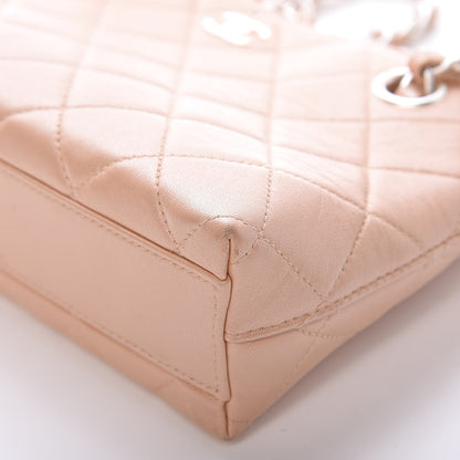 Chanel Lambskin Quilted Pochette Beige Clair 9 of 17