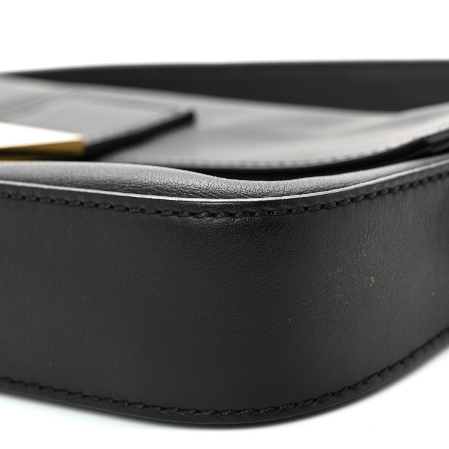 Fendi Vitello Flamingo Enamel Baguette Black 10 of 10