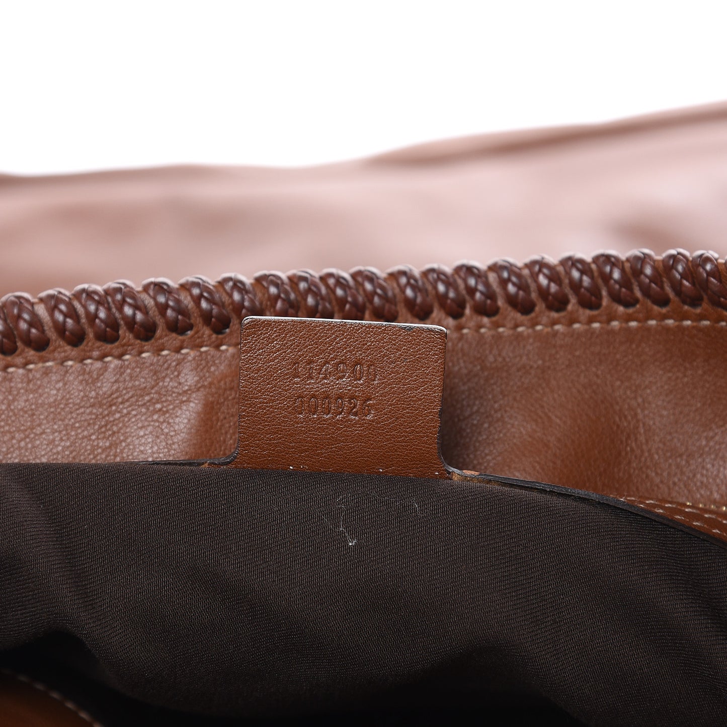 Calfskin Large Horsebit Chain Hobo Brown