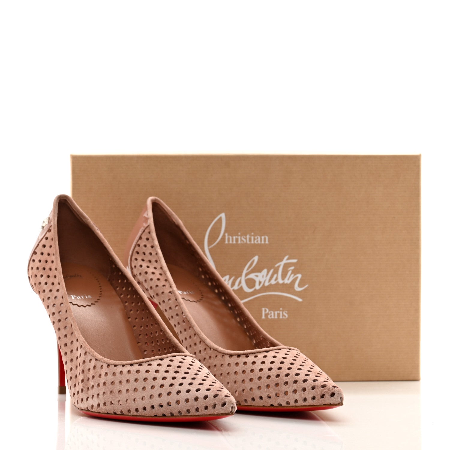 Christian Louboutin Veau Velours Condora 85 Pumps 40.5 Rhea 8 of 8