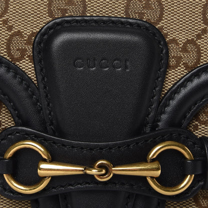 Gucci Monogram Small Lady Web Shoulder Bag Beige Black 6 of 8