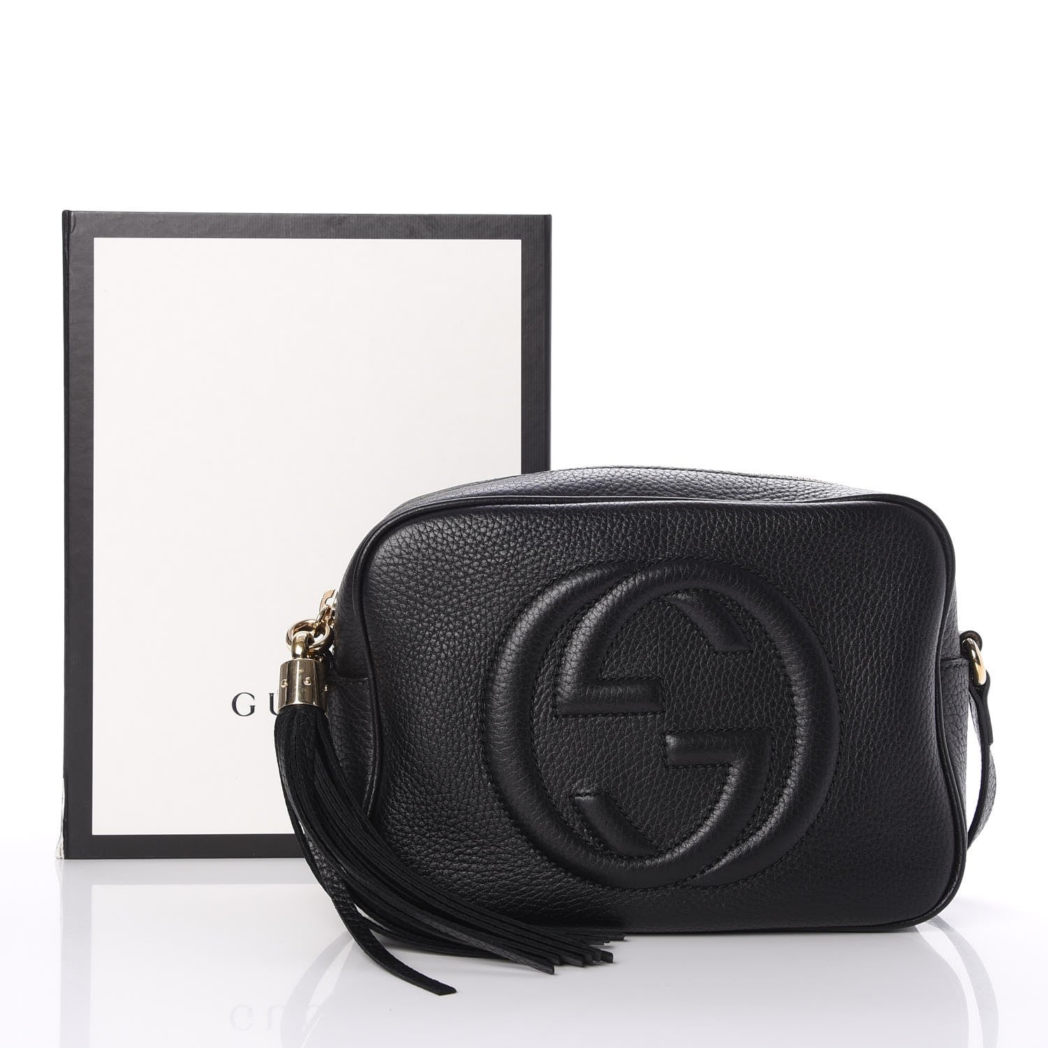 Gucci Pebbled Calfskin Small Soho Disco Bag Black 8 of 8