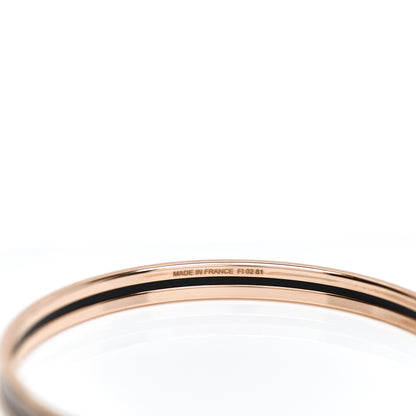 Hermes Enamel Uni Bangle 62 Marron Glace 3 of 4