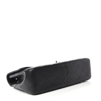 Chanel Caviar Quilted Jumbo Single Flap Black 4 of 14
