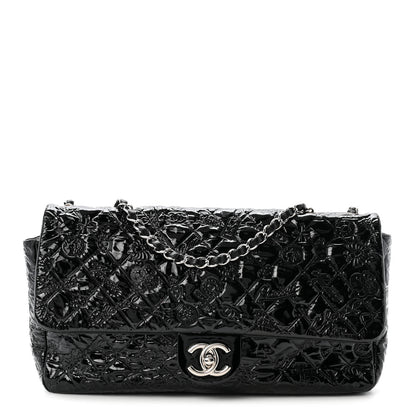 Chanel Patent Large Lucky Symbols Flap Black 1 of 10